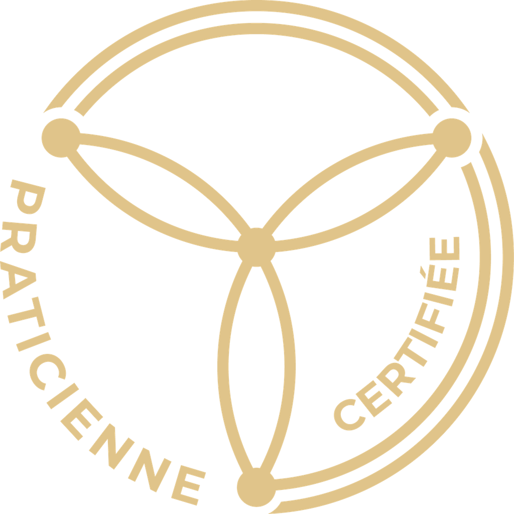 Badge Praticienne Vertical Gold